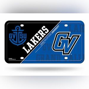 NEW NCAA Grand Valley State Lakers Primary Metal Auto Tag Vanity Plate 6" x 12"